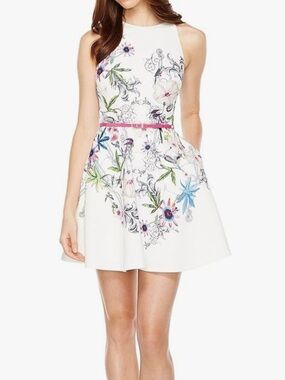 Ted Baker Samm Passion Flower Skater Dress, Size 2, (original retail 279.00)